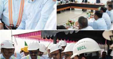 3 दिवसीय दौरे पर एसईसीएल पहुंचे कोल इंडिया चेयरमैन, कुसमुंडा मेगाप्रोजेक्ट का किया विस्तृत निरीक्षण, ली एसईसीएल की समीक्षा बैठक