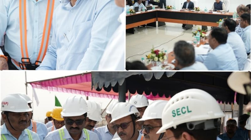 3 दिवसीय दौरे पर एसईसीएल पहुंचे कोल इंडिया चेयरमैन, कुसमुंडा मेगाप्रोजेक्ट का किया विस्तृत निरीक्षण, ली एसईसीएल की समीक्षा बैठक